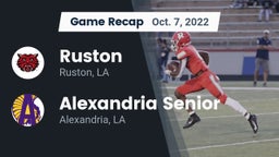 Recap: Ruston  vs. Alexandria Senior  2022