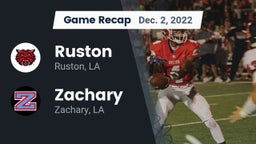 Recap: Ruston  vs. Zachary  2022