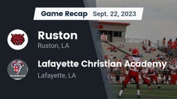 Recap: Ruston  vs. Lafayette Christian Academy  2023