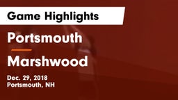 Portsmouth  vs Marshwood  Game Highlights - Dec. 29, 2018