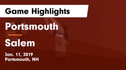 Portsmouth  vs Salem  Game Highlights - Jan. 11, 2019