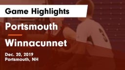 Portsmouth  vs Winnacunnet  Game Highlights - Dec. 20, 2019