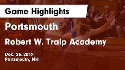 Portsmouth  vs Robert W. Traip Academy Game Highlights - Dec. 26, 2019