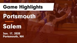 Portsmouth  vs Salem  Game Highlights - Jan. 17, 2020