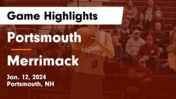 Portsmouth  vs Merrimack  Game Highlights - Jan. 12, 2024