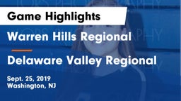Warren Hills Regional  vs Delaware Valley Regional  Game Highlights - Sept. 25, 2019