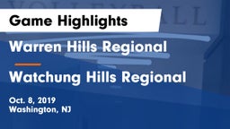 Warren Hills Regional  vs Watchung Hills Regional Game Highlights - Oct. 8, 2019