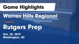 Warren Hills Regional  vs Rutgers Prep  Game Highlights - Oct. 25, 2019