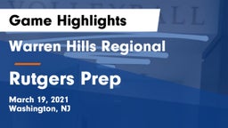 Warren Hills Regional  vs Rutgers Prep  Game Highlights - March 19, 2021