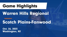 Warren Hills Regional  vs Scotch Plains-Fanwood  Game Highlights - Oct. 26, 2023