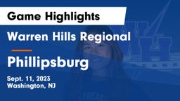 Warren Hills Regional  vs Phillipsburg  Game Highlights - Sept. 11, 2023