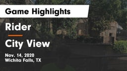 Rider  vs City View  Game Highlights - Nov. 14, 2020