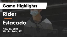 Rider  vs Estacado  Game Highlights - Nov. 27, 2021