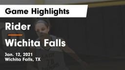 Rider  vs Wichita Falls  Game Highlights - Jan. 12, 2021