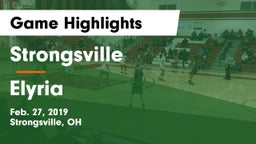 Strongsville  vs Elyria Game Highlights - Feb. 27, 2019