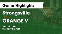 Strongsville  vs ORANGE V Game Highlights - Jan. 24, 2021