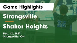 Strongsville  vs Shaker Heights  Game Highlights - Dec. 12, 2023