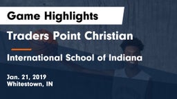 Traders Point Christian  vs International School of Indiana Game Highlights - Jan. 21, 2019