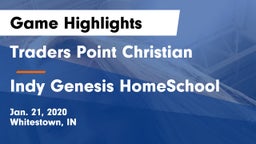 Traders Point Christian  vs Indy Genesis HomeSchool Game Highlights - Jan. 21, 2020