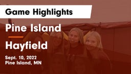 Pine Island  vs Hayfield  Game Highlights - Sept. 10, 2022