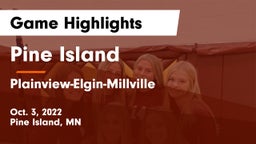 Pine Island  vs Plainview-Elgin-Millville  Game Highlights - Oct. 3, 2022
