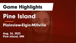 Pine Island  vs Plainview-Elgin-Millville  Game Highlights - Aug. 26, 2023