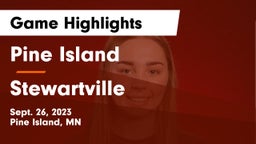 Pine Island  vs Stewartville  Game Highlights - Sept. 26, 2023