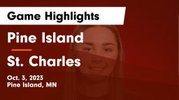 Pine Island  vs St. Charles  Game Highlights - Oct. 3, 2023