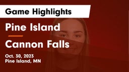 Pine Island  vs Cannon Falls  Game Highlights - Oct. 30, 2023