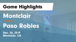 Montclair  vs Paso Robles  Game Highlights - Dec. 26, 2019