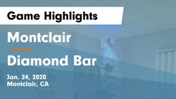 Montclair  vs Diamond Bar  Game Highlights - Jan. 24, 2020