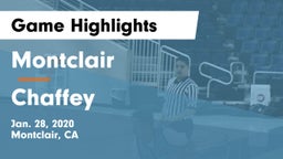 Montclair  vs Chaffey  Game Highlights - Jan. 28, 2020