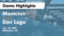 Montclair  vs Don Lugo  Game Highlights - Jan. 18, 2023