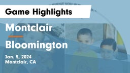 Montclair  vs Bloomington  Game Highlights - Jan. 5, 2024