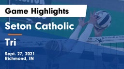 Seton Catholic  vs Tri  Game Highlights - Sept. 27, 2021