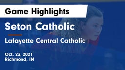 Seton Catholic  vs Lafayette Central Catholic  Game Highlights - Oct. 23, 2021
