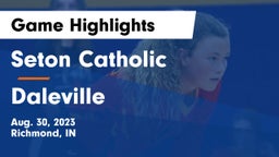 Seton Catholic  vs Daleville  Game Highlights - Aug. 30, 2023