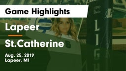 Lapeer   vs St.Catherine Game Highlights - Aug. 25, 2019