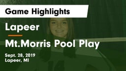 Lapeer   vs Mt.Morris Pool Play Game Highlights - Sept. 28, 2019
