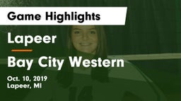 Lapeer   vs Bay City Western Game Highlights - Oct. 10, 2019