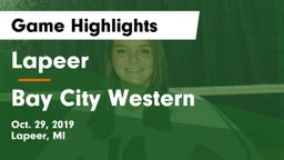 Lapeer   vs Bay City Western Game Highlights - Oct. 29, 2019