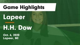 Lapeer   vs H.H. Dow  Game Highlights - Oct. 6, 2020