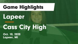 Lapeer   vs Cass City High  Game Highlights - Oct. 10, 2020