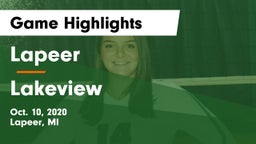 Lapeer   vs Lakeview  Game Highlights - Oct. 10, 2020