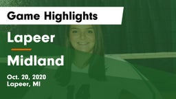Lapeer   vs Midland  Game Highlights - Oct. 20, 2020