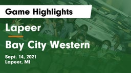 Lapeer   vs Bay City Western  Game Highlights - Sept. 14, 2021