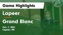 Lapeer   vs Grand Blanc  Game Highlights - Oct. 7, 2021