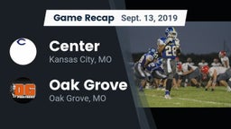 Recap: Center  vs. Oak Grove  2019