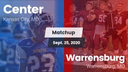 Matchup: Center  vs. Warrensburg  2020