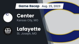 Recap: Center  vs. Lafayette  2023